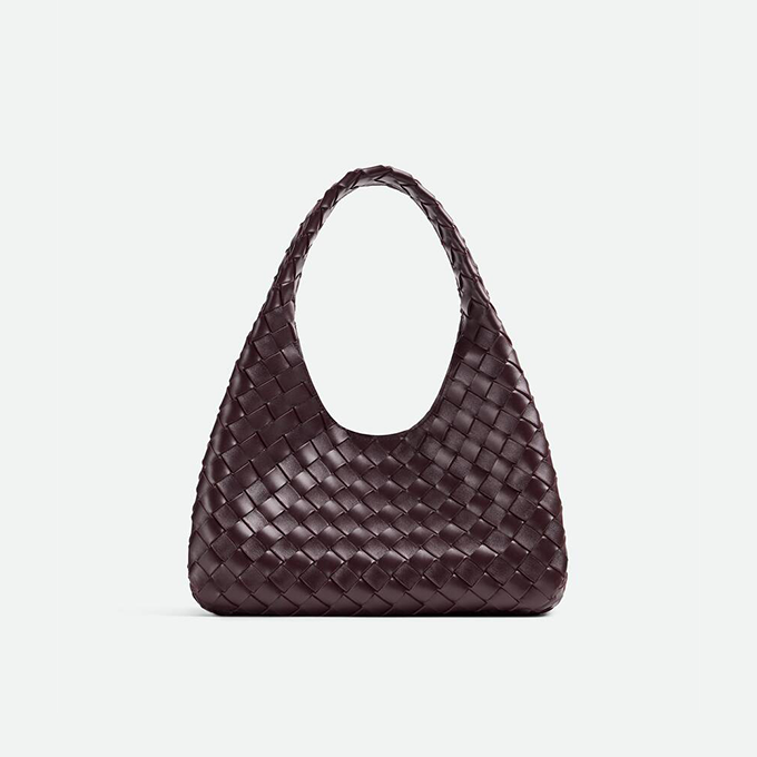 bottega veneta campana full intrecciato nappa leather hobo shoulder bag #854248